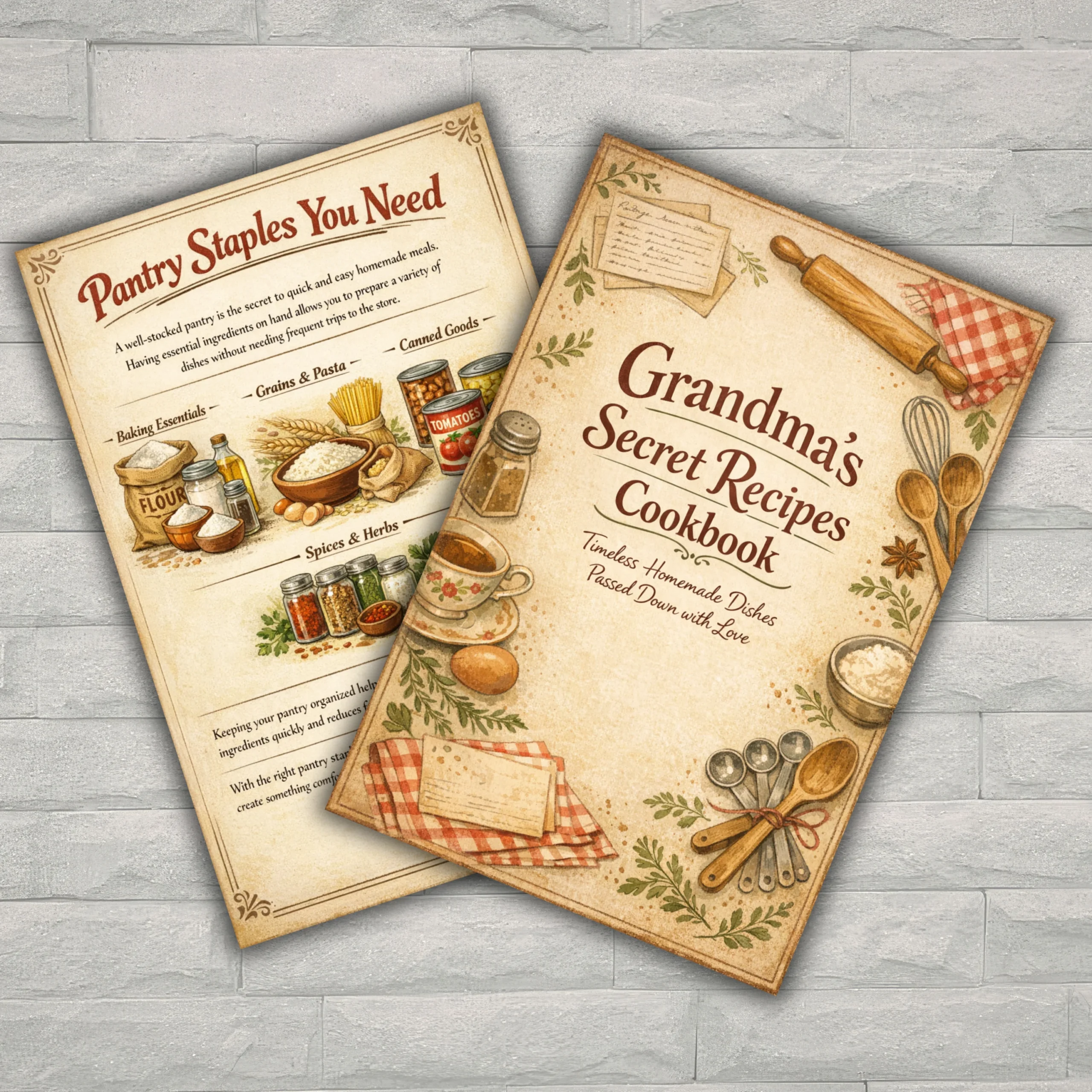 Grandma’s Secret Recipes Cookbook eBook | Comfort Food Recipes & Family Favorites PDF 🍪❤️ - Image 1